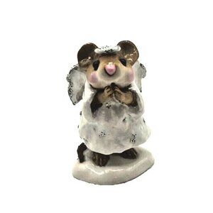 Wee Forrest Folk Genuine Vintage Retired Figurine Miniature Ice Angel White